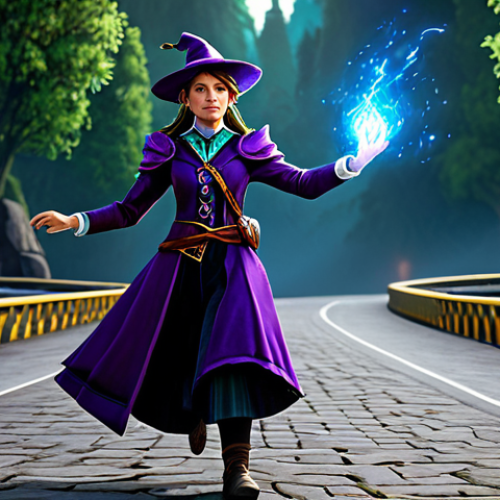 Home 15 테일즈런너 클래스 전용 아이템 - Class Item Power-Up**
A vibrant action shot of a Tale Runner character, a female magician, fully cl...