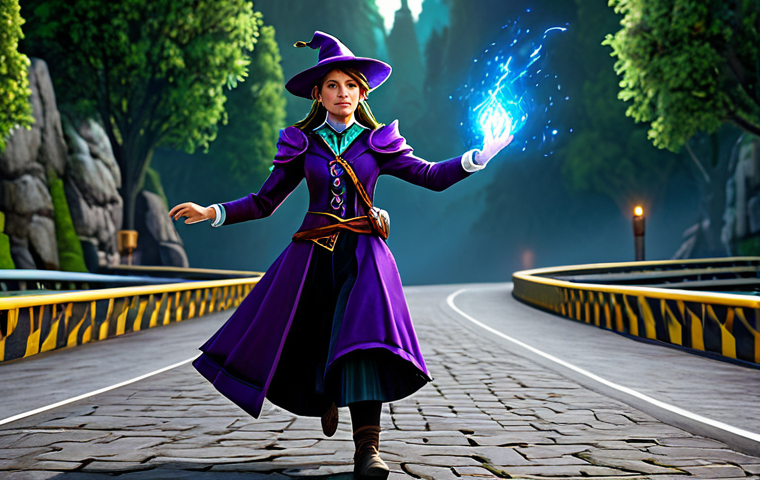 테일즈런너 클래스 전용 아이템 - Class Item Power-Up**
A vibrant action shot of a Tale Runner character, a female magician, fully cl...